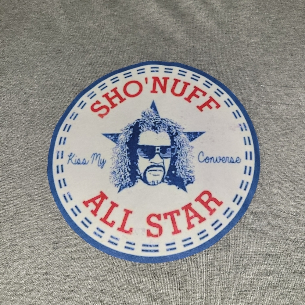 The Last Dragon Sho'Nuff Kiss My Converse Tshirt- Men's Big & Tall Size 4XL